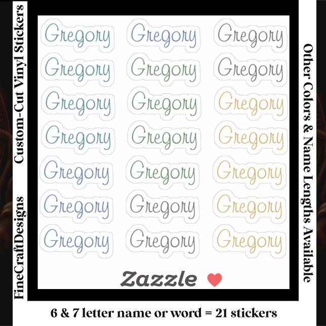 21 Custom Modern 6/7 Letters Name Word Neutral  (Creator Uploaded)