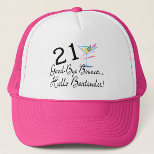 21 Good Bye Bouncer Hello Bartender Trucker Hat