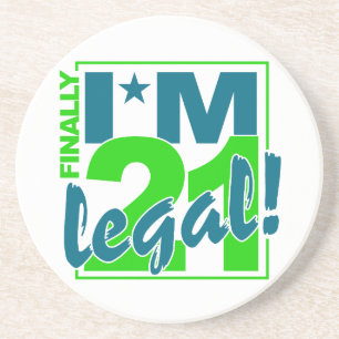 21 & LEGAL coaster