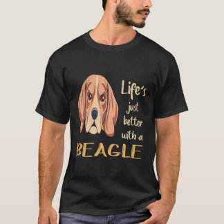 21 Life Just Better With A Beagle T-Shirt