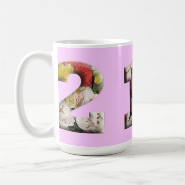21 Milestone Mug Customisable (Left)