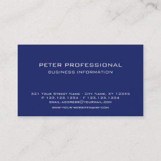 21 Modern Professional Business Card ultramarine