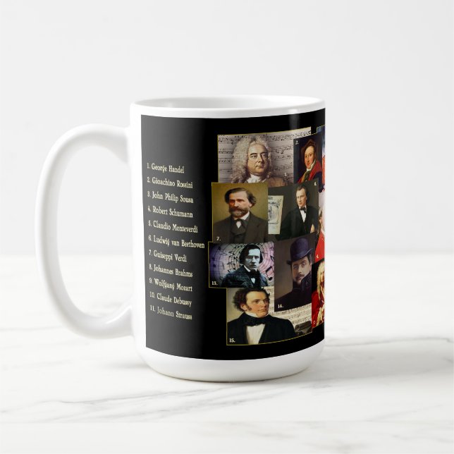 21 Music Masters  Coffee Mug (Left)