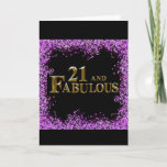 21 st Birthday  Card<br><div class="desc">Fabulous Birthday Products!</div>