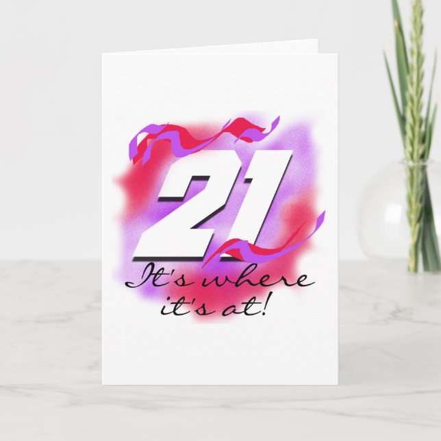 21 Where It's At Card (Front)