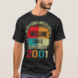 21 Year Old Gifts Awesome Since September 2001 21s T-Shirt