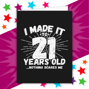 21 Year Old Sarcastic Meme Funny 21st Birthday Card