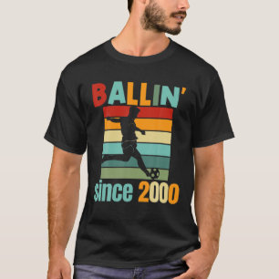 21 Year Old Soccer Birthday Party Theme Ballin 21S T-Shirt