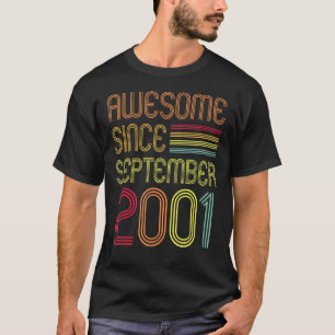 21 Years Old  21st Birthday Awesome Since Septembe T-Shirt