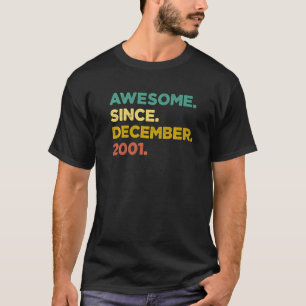 21 Years Old Awesome Since December 2001 21st Bir T-Shirt