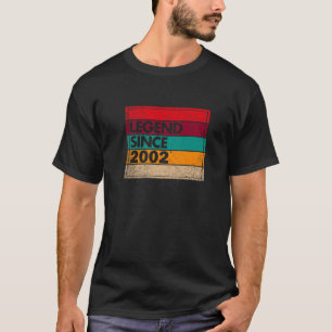21 Years Old Legend Since 2002 21St Birthday T-Shirt