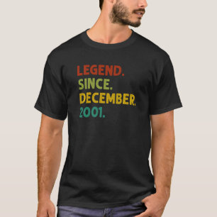 21 Years Old Legend Since December 2001 21st Birt T-Shirt