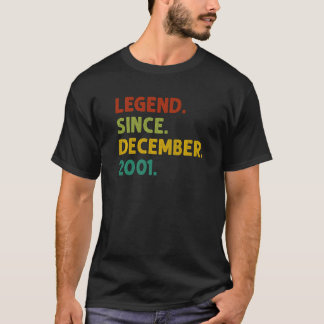 21 Years Old  Legend Since December 2001 21st Birt T-Shirt