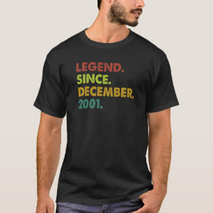 21 Years Old Legend Since December 2001 21st Birth T-Shirt