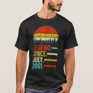 21 Years Old  Legend Since July 2001 21th Birthday T-Shirt