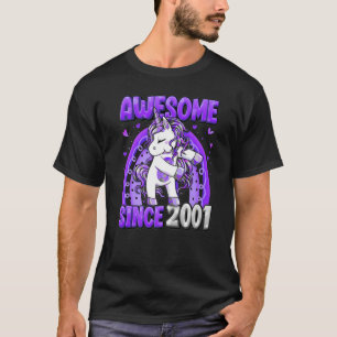 21 Years Old Unicorn Flossing 21st Birthday Girl U T-Shirt
