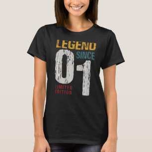 21 Years Old Vintage 2001 21st Birthday Decoration T-Shirt