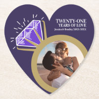 21st anniversary party Iolite purple ring photo