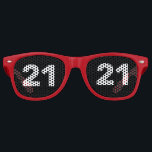 21ST BIRTHDAY 21 NOVELTY SUNGLASSES SHADES<br><div class="desc">21 FUNGLASSES!</div>