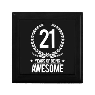 21st Birthday (21 Years Of Being Awesome) Gift Box