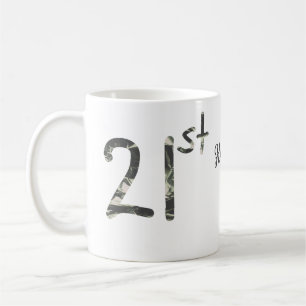 21st birthday add name date year black template go coffee mug