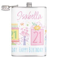 21st Birthday Cake Cupcake Present Custom Name