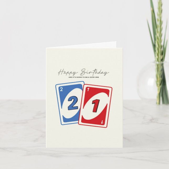 21st Birthday Card  (Front)