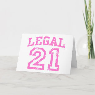 21st Birthday Card