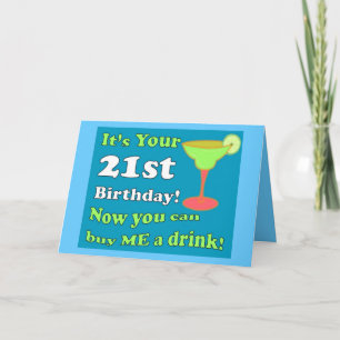 21st Birthday Card
