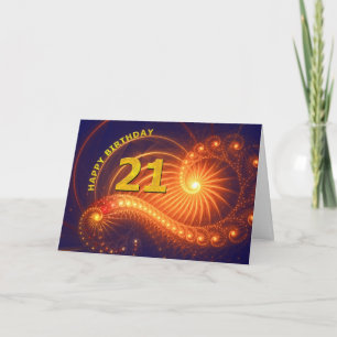 21st birthday card