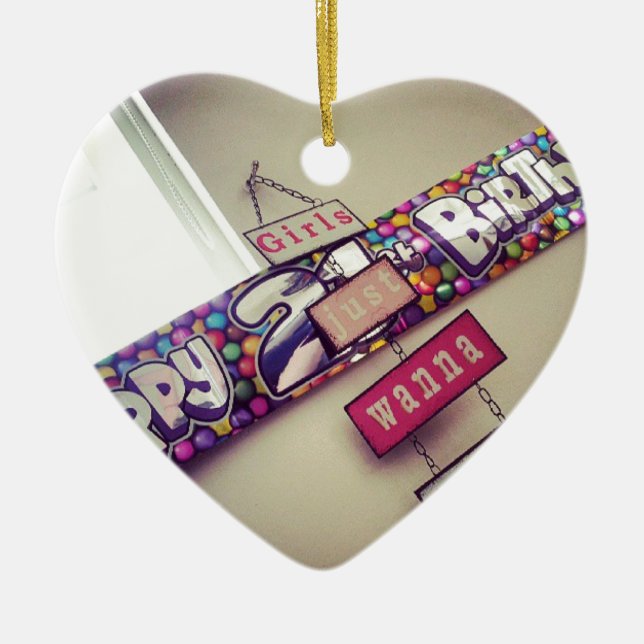 21st Birthday Ceramic Ornament (Front)