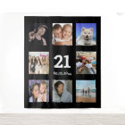 21st birthday custom photo collage black guy