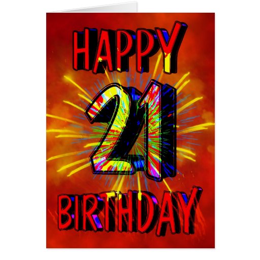 21st Birthday Fireworks | Zazzle