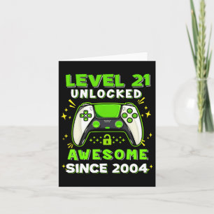 21st Birthday For Men 21 Years Birthday Gifts  Card