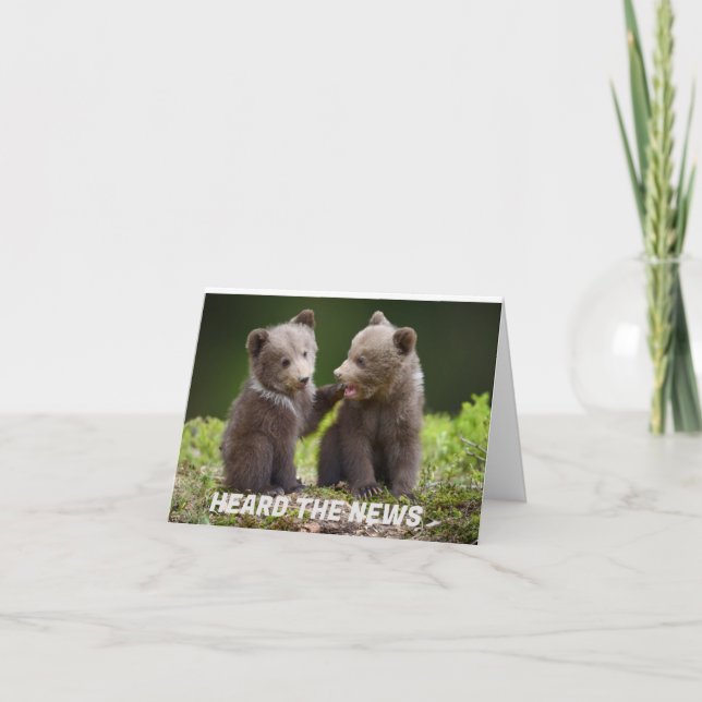 *21st* BIRTHDAY FROM GOSSIPING BEARS Card (Front)