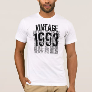 21st Birthday Gift 1993 Vintage Eggshell Black T-Shirt