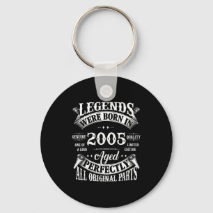 21st Birthday Gift Legend Born In 2005 21 For Year Key Ring