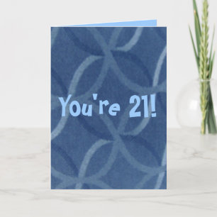 21st Birthday Humour Greeting Card