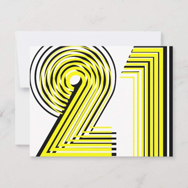 21st Birthday Invitation (Front)