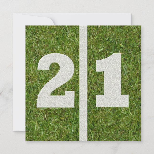 21st Birthday Invitation (Front)