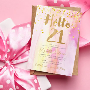 21st Birthday Invitation