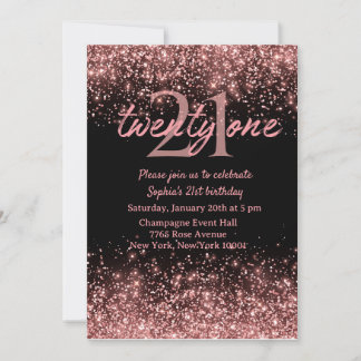 21st Birthday Invitation