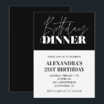 21st birthday invitations Birthday Dinner Elegant<br><div class="desc">21st birthday invitations Birthday Dinner Elegant</div>
