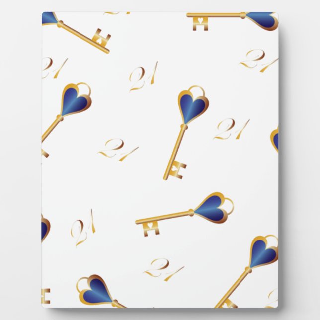 21st Birthday keys Plaque (Front)