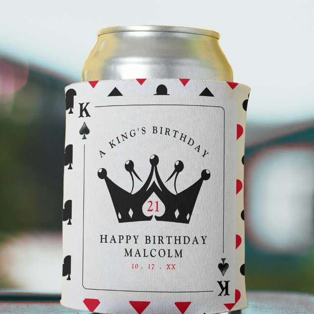 21st Birthday King of Spades Casino Poker Card Can Cooler (21st Birthday King of Spades Casino Poker Card Can Cooler
)