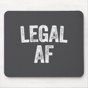21st Birthday Legal Af Long Sleeve Mouse Pad
