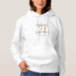 21st birthday modern black and gold stylish hoodie<br><div class="desc">Cheers to 21 years 21st birthday modern black and gold invitation. Modern script text design. Part of a collection.</div>