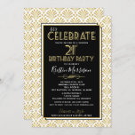 21st Birthday Party Art Deco Gatsby Roaring 1920s Invitation<br><div class="desc">Birthday Art Deco Great Gatsby Adult Birthday Invitation roaring 1920s - To customise, click the "Customise it" button and use the design tool to modify this template. All text, text colours and text sizes can be modified. >> For thicker papers, consider the Matte Paper. >> Click on my logo below...</div>