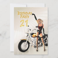 21st Birthday party Invitation
