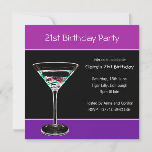21st Birthday Party Invitation